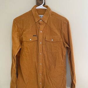 Poncho Outdoors Men’s Long Sleeve Corduroy Button-Up Shirt